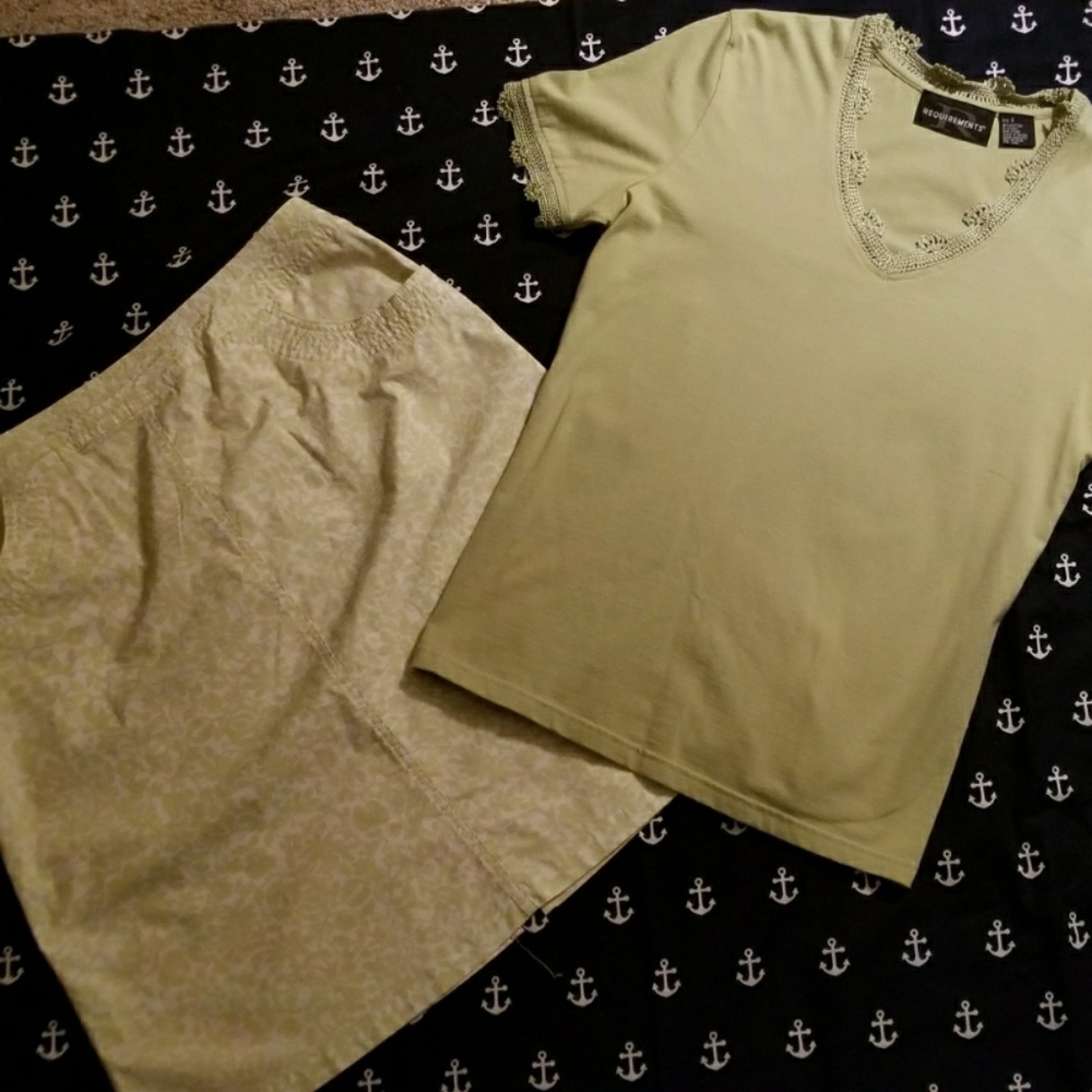 Two for ONE! Top with matching skirt - Picture 1 of 8